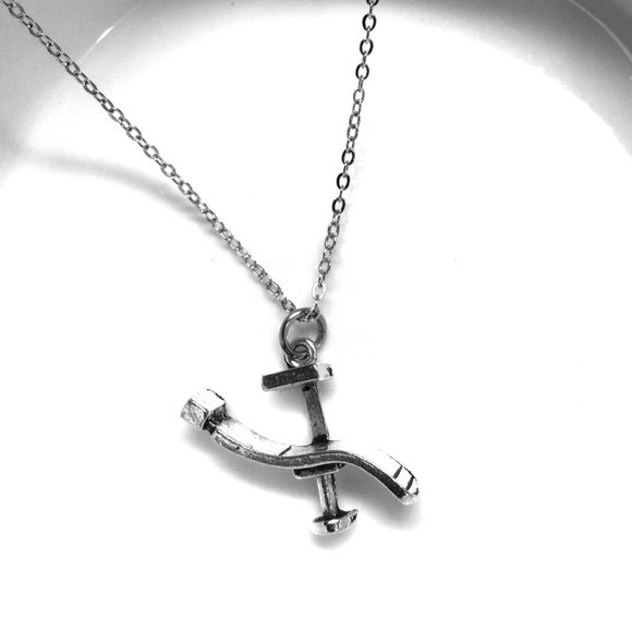 Miniature Dental Dentist Chair Charm Necklace - Picture 2 of 3